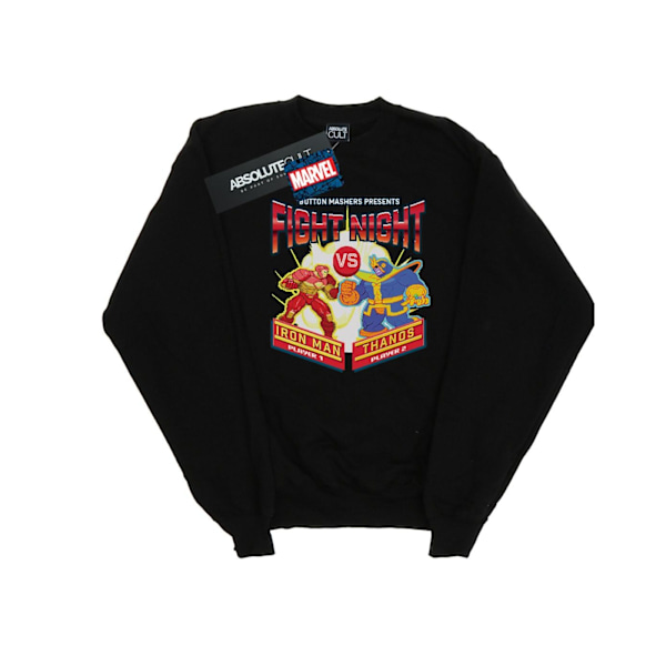 Marvel Boys Fight Night Iron Man Vs Thanos Sweatshirt 9-11 År Black 9-11 Years