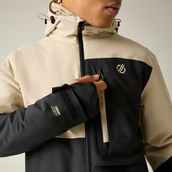 Dare 2B Herr Halfpipe IV Färgblock Skidjacka M Vit Peppar White Pepper/Black M