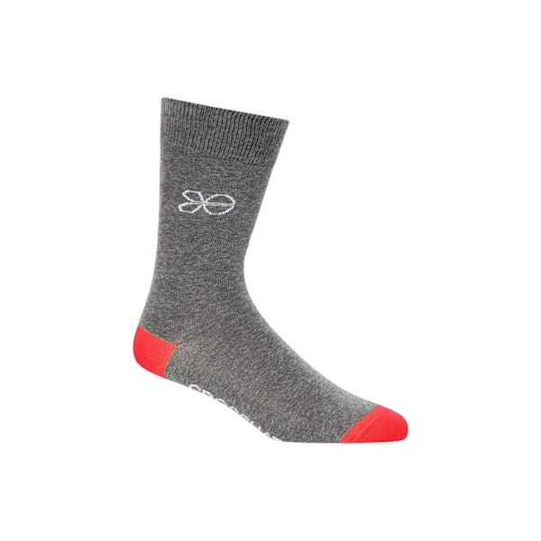 Crosshatch herr Posical Logo Crew Socks (5-pack) One Size Gr Grey/Multicoloured One Size