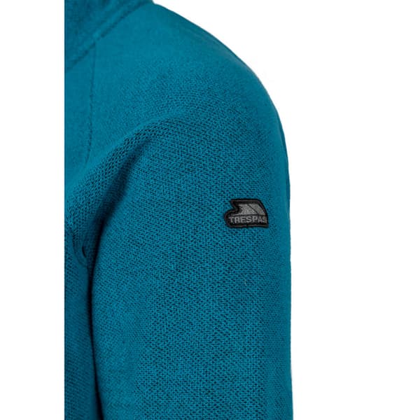 Trespass Wetherill Fleece Tröja för Män M Bondi Blå Bondi Blue M