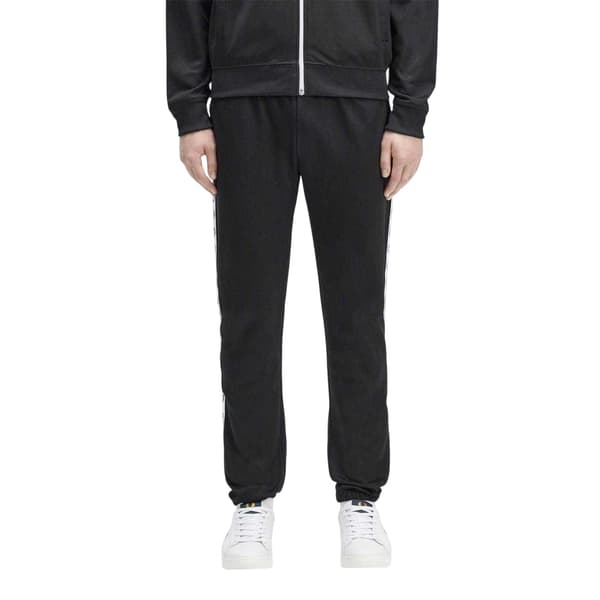 Fred Perry Herr Taped Joggingbyxor S Svart/Vit Black/White S
