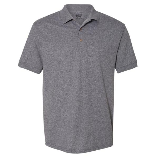 Gildan Adult DryBlend Jersey Kortärmad Polotröja S Grafit Graphite Heather S