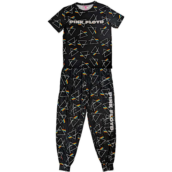 Pink Floyd Unisex Vuxen Repeat Logo Pyjamas Set M Svart Black M