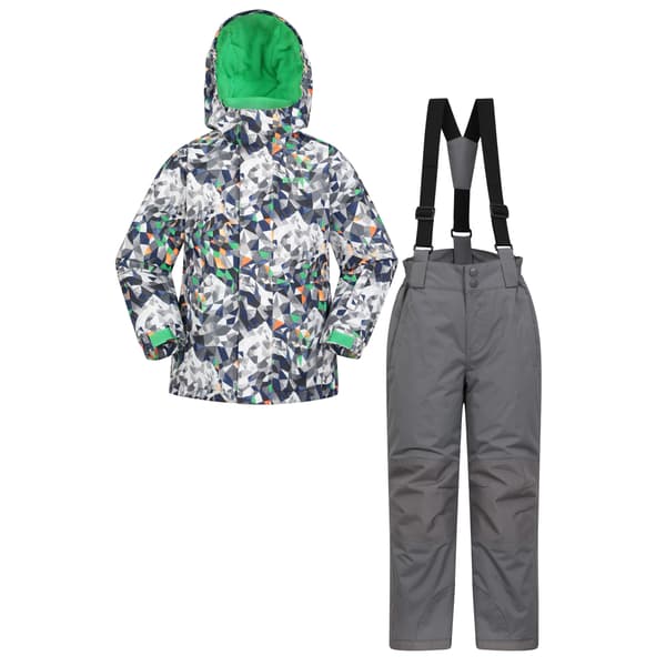 Mountain Warehouse Barn/Barn Tryckt Skidjacka Set 3-4 År Grey 3-4 Years