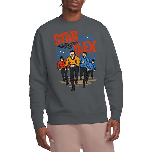 Star Trek Unisex Vuxen Run Forward Sweatshirt S Kolgrå Charcoal S