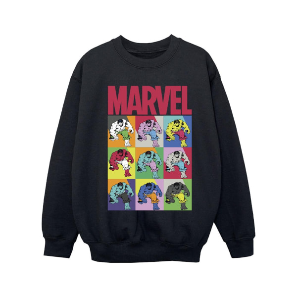 Marvel Girls Hulk Pop Art Sweatshirt 5-6 år Svart Black 5-6 Years