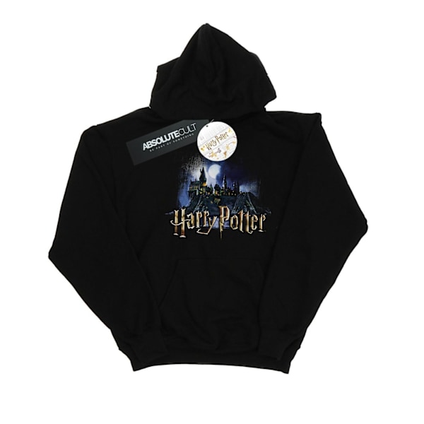 Harry Potter Pojkar Hogwarts Slott Hoodie 12-13 År Svart Black 12-13 Years