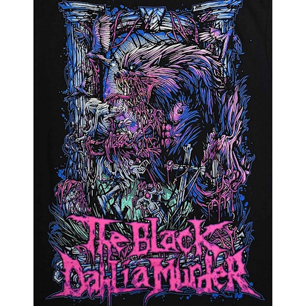 The Black Dahlia Murder Unisex Vuxen Wolfman T-Shirt L Svart Black L