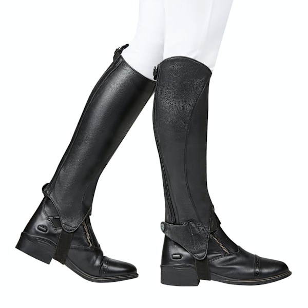Dublin Unisex Adult Opulent Läder Halvchaps XS Svart Black XS