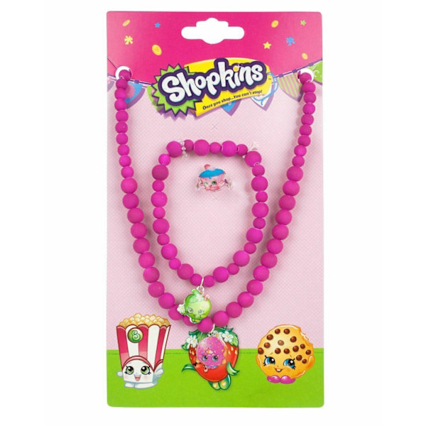 Shopkins Girls Pärlset i Rosa, En Storlek Pink One Size