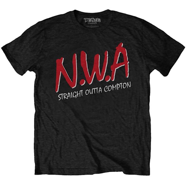 N.W.A Unisex Adult Straight Outta Compton Bomull T-shirt L Svart Black L