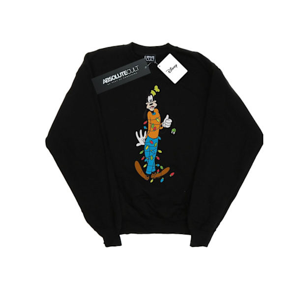 Disney Goofy Julbelysning Sweatshirt för pojkar 9-11 år Svart Black 9-11 Years