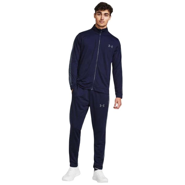 Under Armour Herr Rival Stickad Träningsoverall Set M Midnight Navy Midnight Navy M