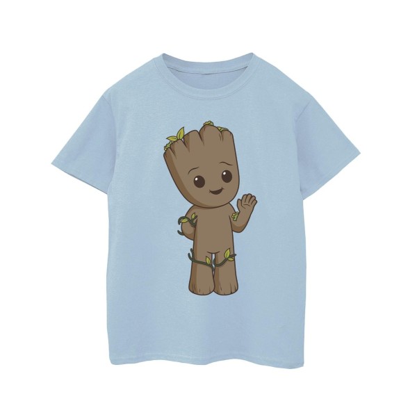 Marvel Girls I Am Groot Söt Groot Cotton T-shirt 7-8 år Bab Baby Blue 7-8 Years