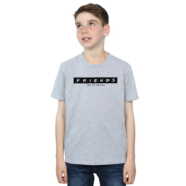 Friends Boys Logo Block T-Shirt 7-8 år Sports Grey Sports Grey 7-8 Years