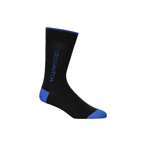 Crosshatch Glowbow Crew Socks (5-pack) One Size Black/M Black/Multicoloured One Size