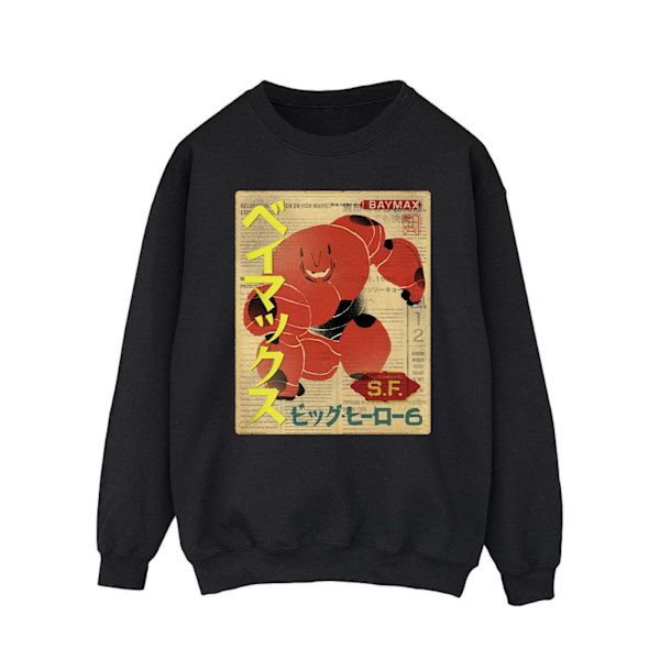 Disney Herr Big Hero 6 Baymax Baymax Tidnings-tröja 4XL B Black 4XL