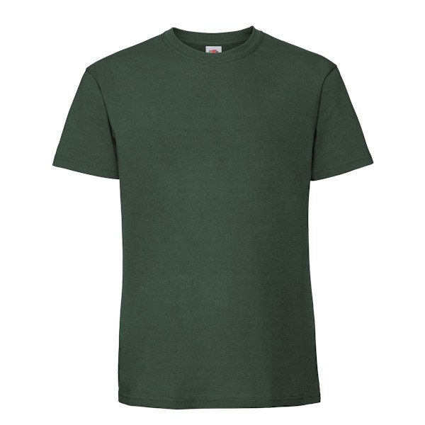 Fruit Of The Loom Mens Iconic 195 Ringspun Premium T-shirt S UK Bottle Green S UK