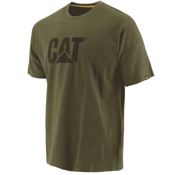 Caterpillar Mens TM Logo Kortärmad T-shirt L Grön Green L