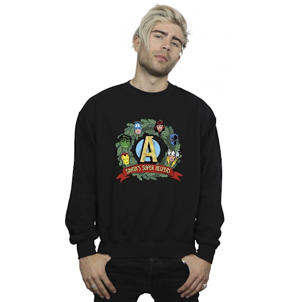 Marvel Herr Santa´s Super Helpers Sweatshirt 4XL Svart Black 4XL