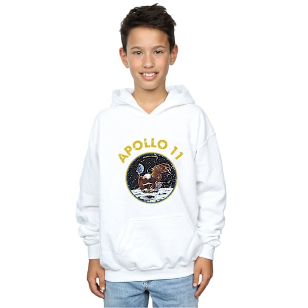 NASA Boys Classic Apollo 11 Hoodie 12-13 år Vit White 12-13 Years