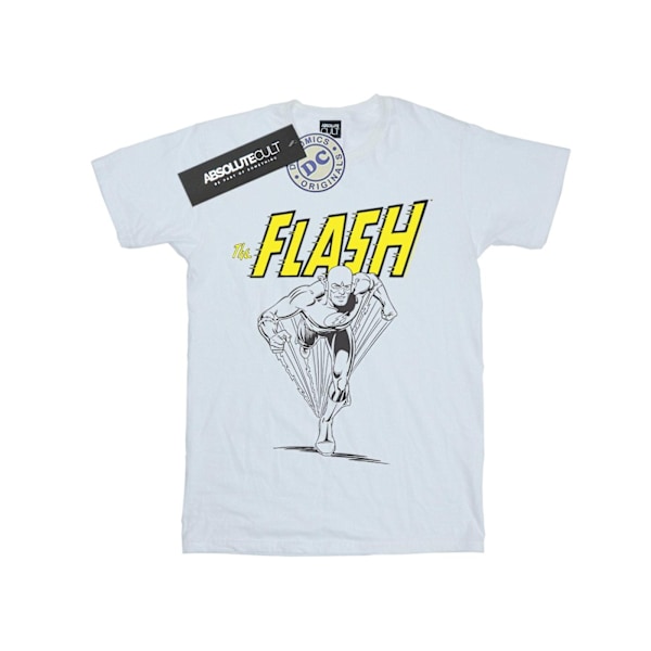 DC Comics Boys The Flash Mono Action Pose T-Shirt 7-8 år Vit White 7-8 Years