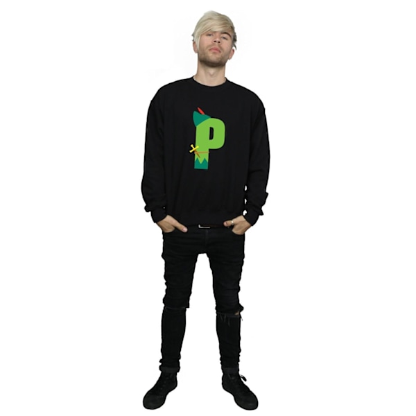 Disney Herr Alphabet P Is For Peter Pan Sweatshirt L Svart Black L