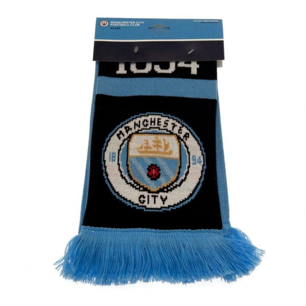 Manchester City FC Unisex Vuxen Nero Scarf One Size Blå/Svart Blue/Black One Size