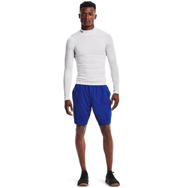 Under Armour Herr HeatGear Mock Neck Raglan Långärmad Baselayer L White L