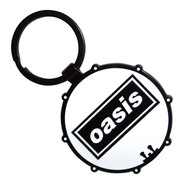 Oasis Decca Logo Trumnyckelring En Storlek Svart/Vit Black/White One Size