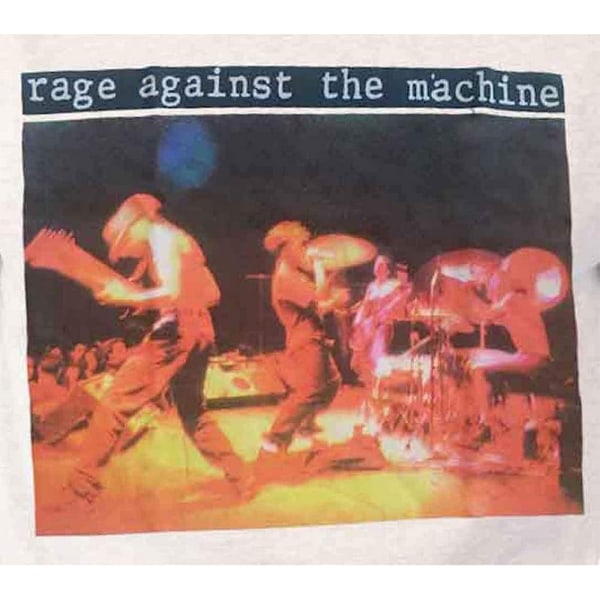 Rage Against the Machine Unisex Vuxen Ilska Är En Gåva Bak Prin White XL