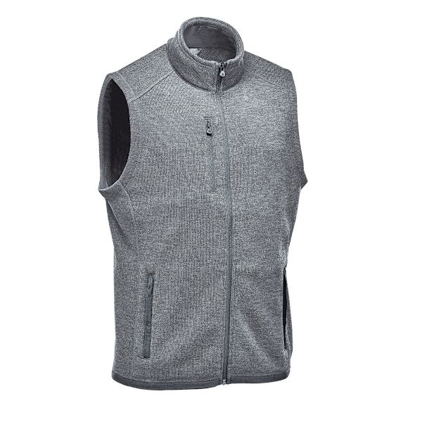 Stormtech Herr Avalante Knitted Heather Full Zip Gilet 4XL Gran Granite 4XL