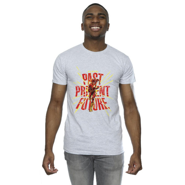 DC Comics Mens The Flash Past Present Future T-Shirt 4XL Sports Sports Grey 4XL
