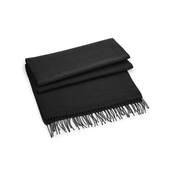 Beechfield Unisex Klassisk Vävda Halsduk En Storlek Svart Black One Size