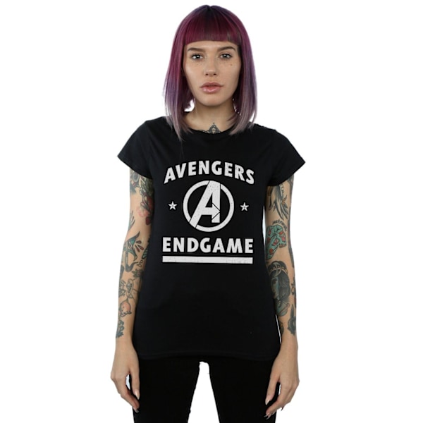 Marvel Womens/Ladies Avengers Endgame Varsity Bomull T-shirt XL Black XL