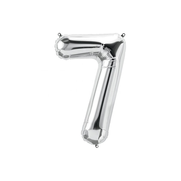 Realmax 7 Nummer Ballong En Storlek Silver Silver One Size