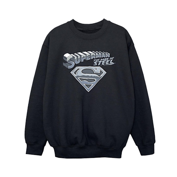 DC Comics Boys Superman The Man Of Steel Sweatshirt 12-13 År Black 12-13 Years