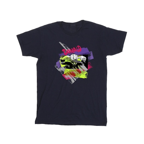 Disney Girls Donald Duck Ear Plug Bright Cotton T-Shirt 7-8 Yea Navy Blue 7-8 Years