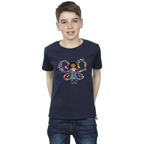 Disney Boys Encanto Mirabel Butterfly T-Shirt 7-8 år Marinblå Navy Blue 7-8 Years