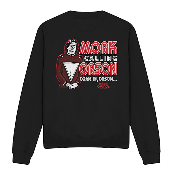 Mork And Mindy Unisex Vuxen Mork Calling Orson Sweatshirt XL Blå Black XL