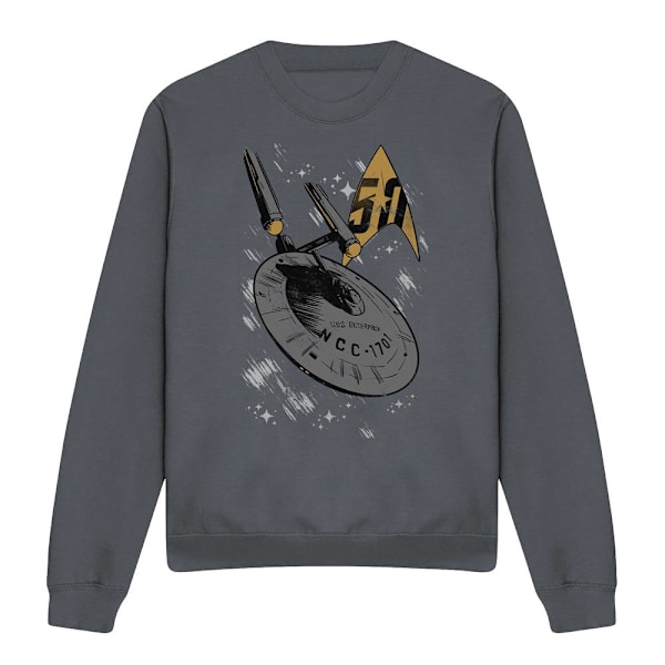 Star Trek Unisex Vuxen Enterprise Dash Sweatshirt S Kolgrå Charcoal S