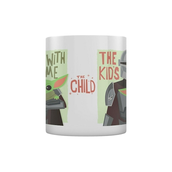 Star Wars: The Mandalorian The Kids With Me Mug One Size Multic Multicoloured One Size