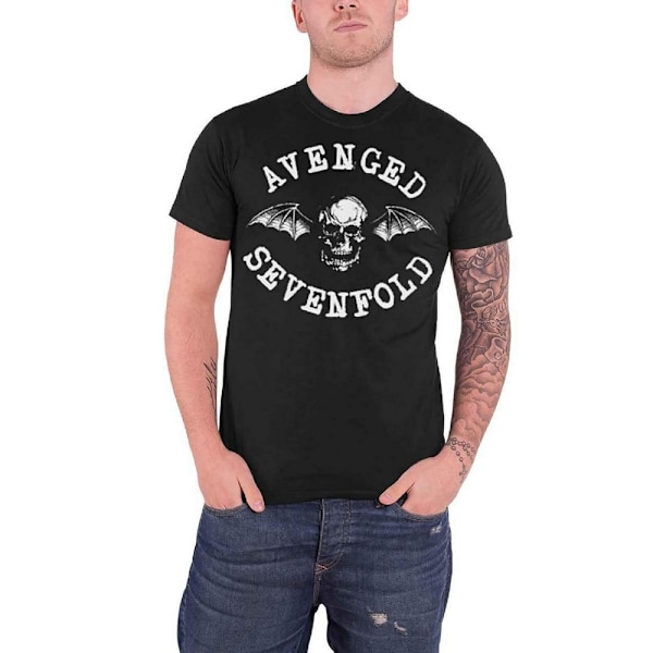 Avenged Sevenfold Unisex Klassisk Dödsfladdermus Bomull T-shirt Black XXL