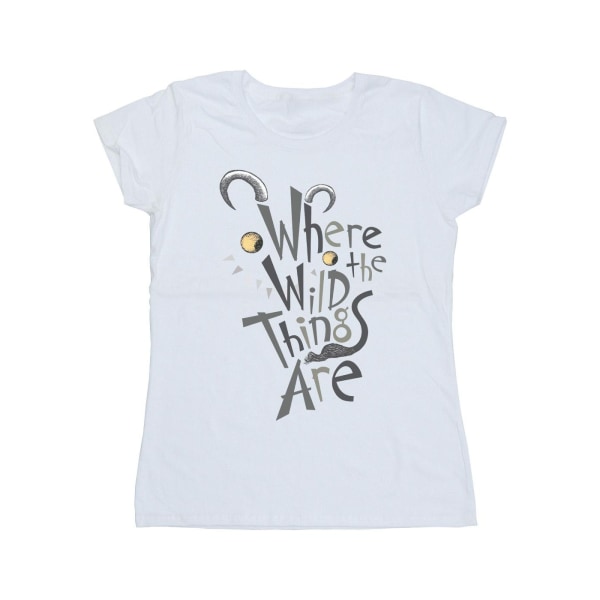 Where The Wild Things Are Womens/Ladies Bomull T-Shirt M Vit White M