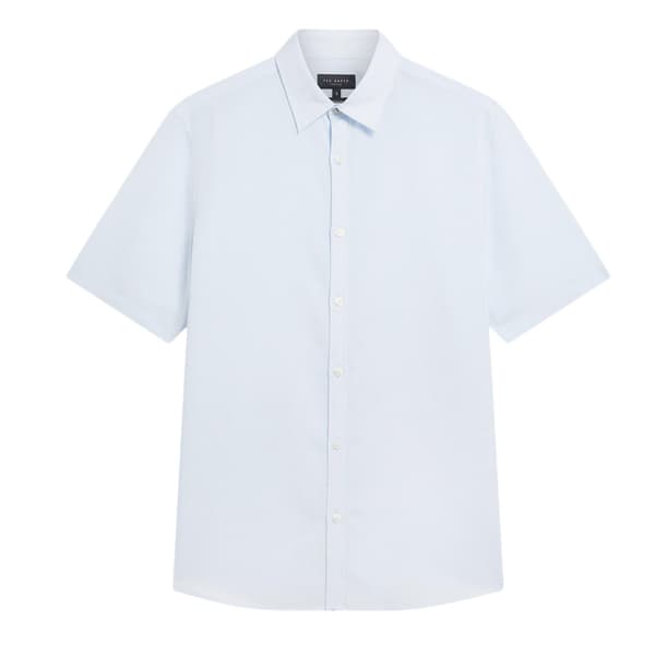 Ted Baker Herrskjorta Baker Regular Kortärmad S Ljusblå Light Blue S
