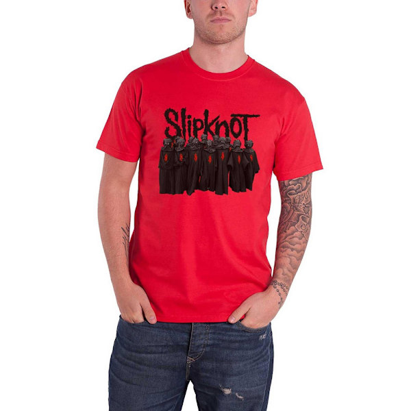 Slipknot Unisex Adult Choir Bomull T-shirt XS Röd Red XS