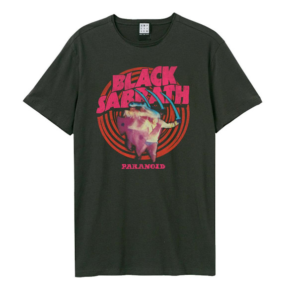 Amplified Unisex Adult Paranoid Black Sabbath T-Shirt XXL Charc Charcoal XXL