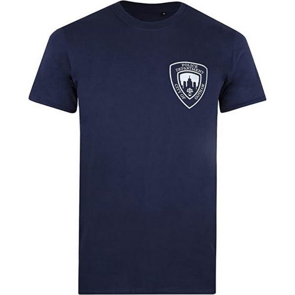 Batman Mens Gotham City Police Department T-shirt S Marinblå Navy S