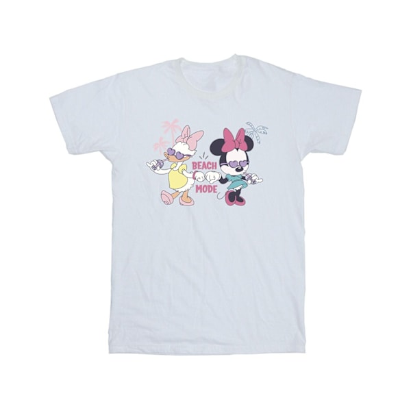 Disney Mens Minnie Daisy Beach Mode T-Shirt M Vit White M