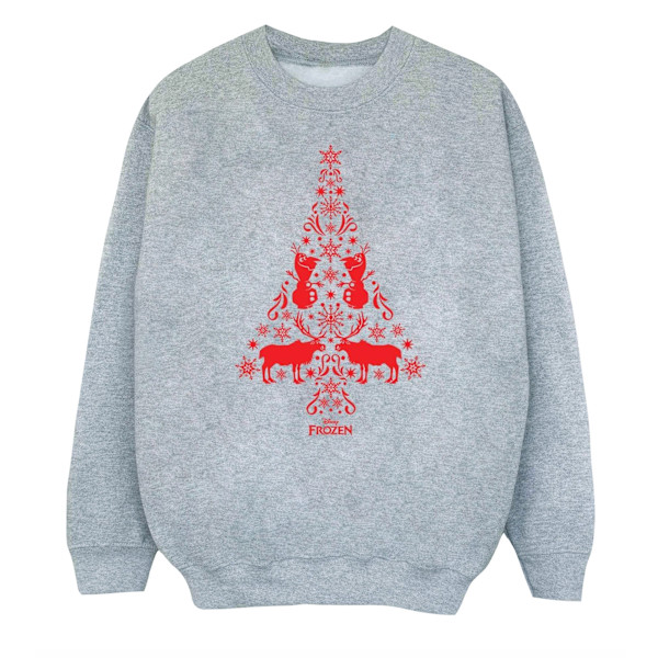 Disney Boys Frozen Julgran Sweatshirt 9-11 År Sport Sports Grey 9-11 Years